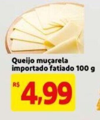 Extra Supermercado Queijo mucarela importado fatiado 100g oferta