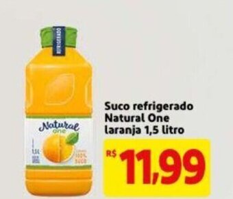Extra Supermercado Suco refrigerado Natural One Laranja 1.5L oferta