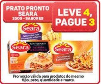 Supermercados Condor Prato pronto seara leve 4 pague 3 oferta