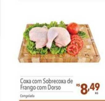 Supermercados Condor Coxa com sobrecoxa de frango com dorso oferta