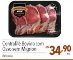 Supermercados Condor Contrafilé bovino com osso sem mignon oferta