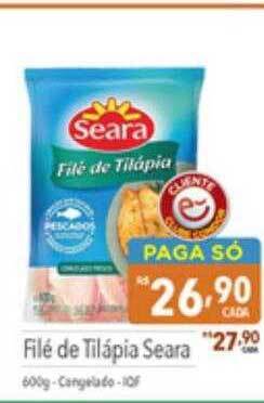 Supermercados Condor Filé de tilápia seara oferta