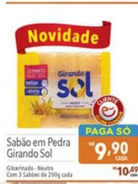 Sabão em pedra girando sol