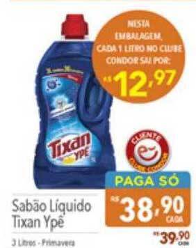 Supermercados Condor Sabão líquido tixan ypê oferta