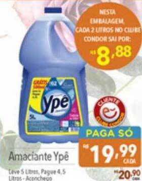 Supermercados Condor Amaciante ypê oferta