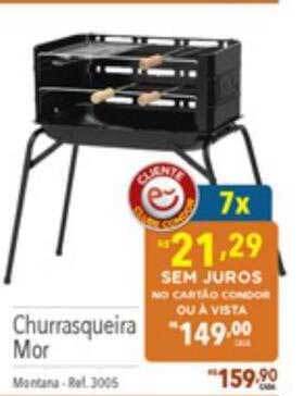 Supermercados Condor Churrasqueira mor oferta