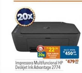 Supermercados Condor Impressora multifuncional hp deskjet ink advantage 2774 oferta