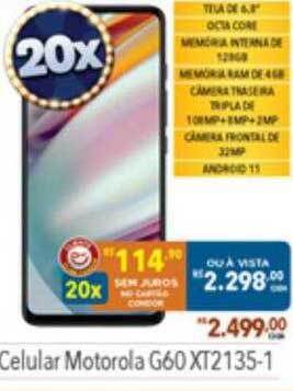 Supermercados Condor Celular motorola g60 xt2135-1 oferta