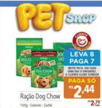 Supermercados Condor Ração dog chow oferta