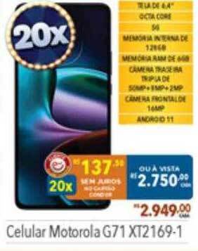 Supermercados Condor Celular motorola g71 xt2169-1 oferta