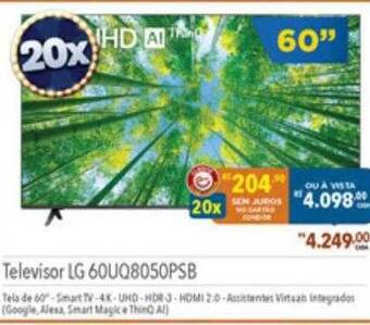 Supermercados Condor Televisor lg 60uq8050psb oferta