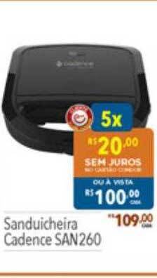 Supermercados Condor Sanduicheira cadence san260 oferta