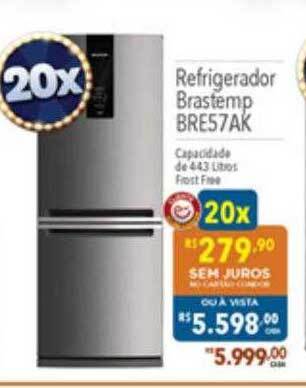 Supermercados Condor Refrigerador brastemp bre57ak oferta