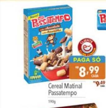 Supermercados Condor Cereal matinal passatempo oferta