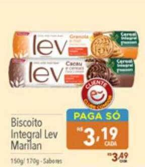 Supermercados Condor Biscoito integral lev marilan oferta