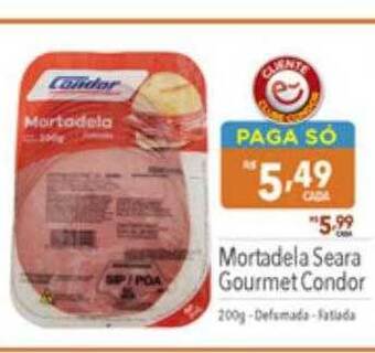 Supermercados Condor Mortadela seara gourmet condor oferta