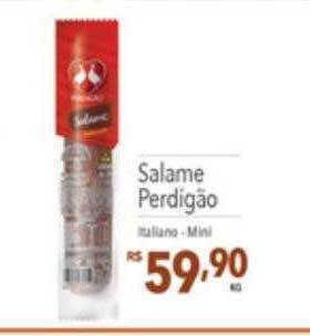 Supermercados Condor Salame perdigão oferta