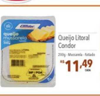 Supermercados Condor Queijo litoral condor oferta