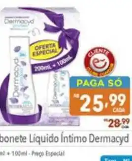 Sabonete líquido íntimo dermacyd