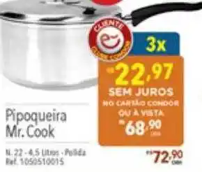 Supermercados Condor Pipoqeuira mr. cook oferta