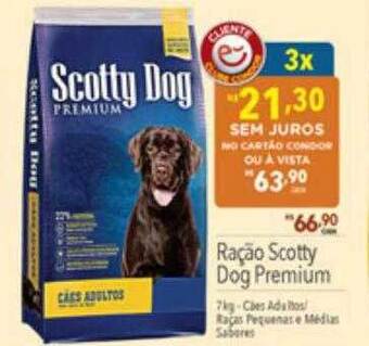Supermercados Condor Ração scotty dog premium oferta