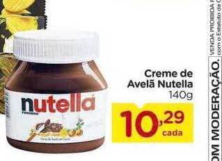 Carrefour Creme de avelã nutella oferta