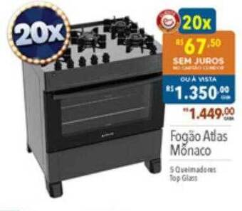 Supermercados Condor Fogão atlas monaco oferta