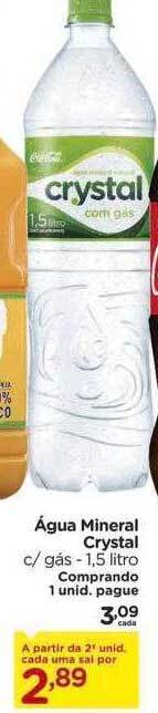 Carrefour Água mineral crystal oferta