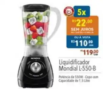 Supermercados Condor Liquidificador mondial l-550-b oferta