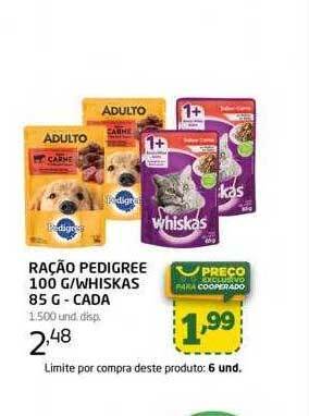 Cooper Ração pedigree whiskas oferta