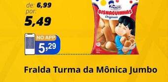 Fralda turma da mônica jumbo