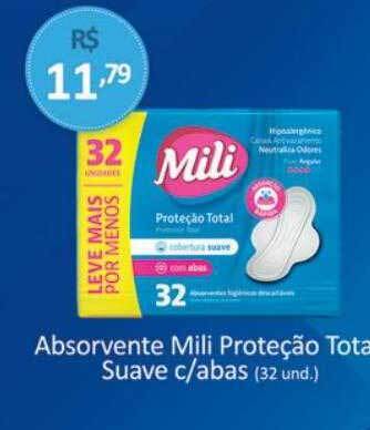 Tchê Farmácias Absorvente mili proteção total suave c- abas oferta