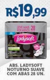 Tchê Farmácias Abs. ladysoft noturno suave com abas 28 oferta
