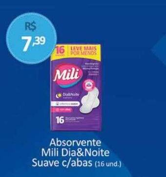 Tchê Farmácias Absorvente mili dia&noite suave c-abas oferta