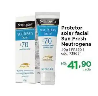 Farmácia Preço Popular Protetor solar facial sun fresh neutrogena oferta