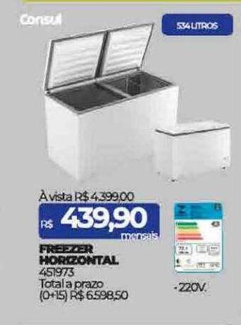 Lojas Certel Freezer horizontal consul oferta