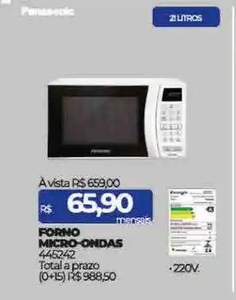 Lojas Certel Forno micro-ondas panasonic oferta