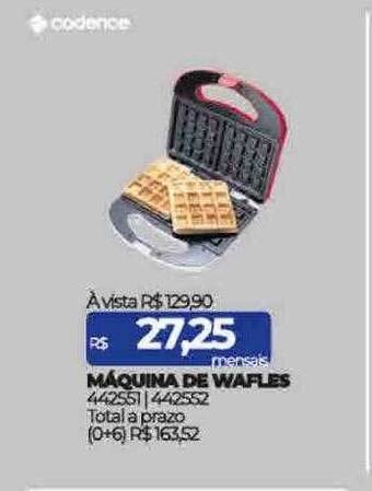 Lojas Certel Máquina de wafles cadence oferta