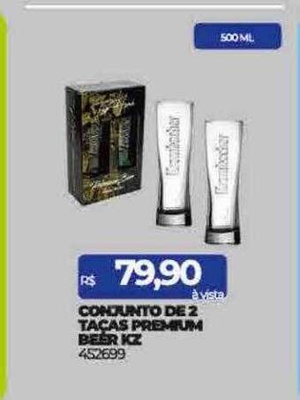 Lojas Certel Conjunto de 2 taças premium beer kz oferta
