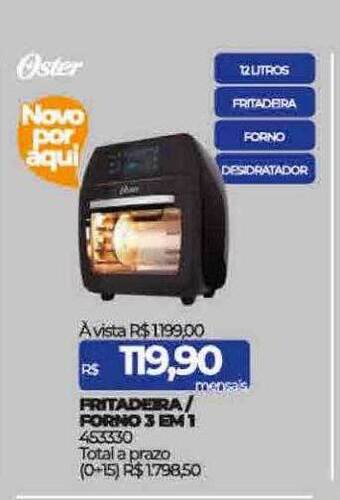 Lojas Certel Fritadeira forno 3 em 1 oster oferta