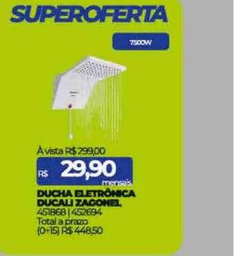 Lojas Certel Ducha eletrônica ducali zagonel oferta
