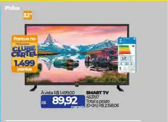 Lojas Certel Smart tv philco 32 oferta