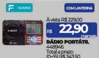 Rádio portátil f sound