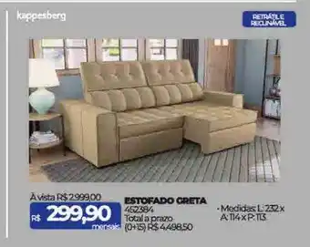 Lojas Certel Estofado greta kappesberg oferta