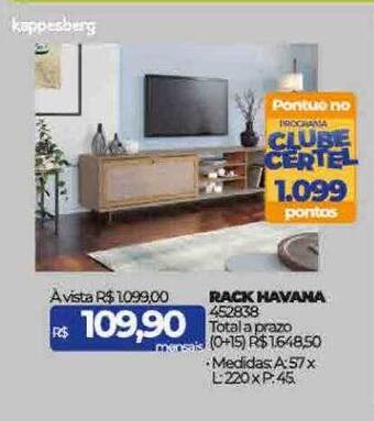 Lojas Certel Rack havana kappesberg oferta
