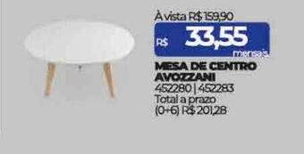 Lojas Certel Mesa de centro avozzani oferta