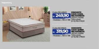 Lojas Certel Conjunto cama casal bio magnetic conjunto cama queen bio magnetic kappesberg oferta