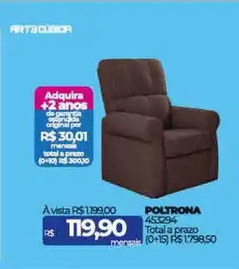 Lojas Certel Poltrona oferta