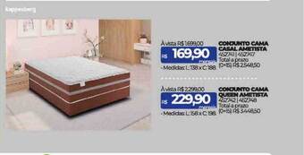 Lojas Certel Conjunto cama casal ametista conjunto cama queen ametista kappesberg oferta