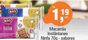 Supermercados Alvorada Macarrão instântaneo ninfa sabores oferta
